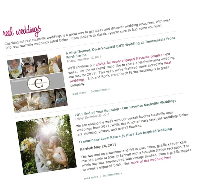 nashville weddings favorites